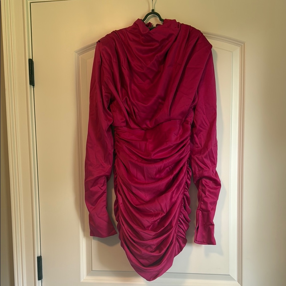 House of CB  Pink Ruched Dress
